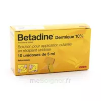 Betadine Dermique 10 % S Appl Cut En Récipient Unidose 10unid/5ml à Paris