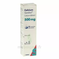 Calcium Sandoz 500 Mg, Comprimé Effervescent à Paris